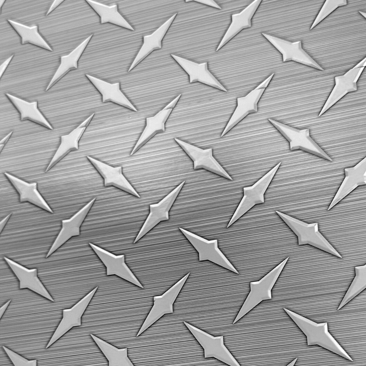 8 in x 8 in Diamond Plate Metallic Foil Peel and Stick Paper Tile Backsplash (24-Pack)